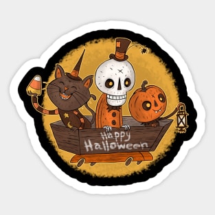 On The Way To Halloween Sticker